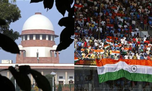 Supreme court.-Indian flag